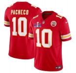 Men’s Kansas City Chiefs #10 Isiah Pacheco Red F.U.S.E. Super Bowl LVIII Patch Vapor Untouchable Limited Football Stitched Jersey