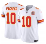Men’s Kansas City Chiefs #10 Isiah Pacheco White 2023 F.U.S.E. Vapor Untouchable Limited Football Stitched Jersey