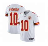 Men's Kansas City Chiefs #10 Isiah Pacheco White Vapor Untouchable Limited Stitched Football Jersey