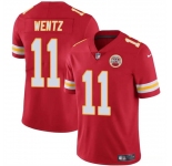 Men’s Kansas City Chiefs #11 Carson Wentz Red Vapor Untouchable Limited Football Stitched Jersey