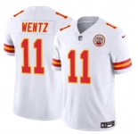 Men’s Kansas City Chiefs #11 Carson Wentz White 2023 F.U.S.E Vapor Untouchable Limited Football Stitched Jersey