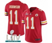 Men's Kansas City Chiefs #11 Demarcus Robinson Red Team Color Vapor Untouchable Limited Player Super Bowl LIV Bound Football Jersey