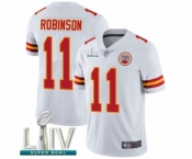 Men's Kansas City Chiefs #11 Demarcus Robinson White Vapor Untouchable Limited Player Super Bowl LIV Bound Football Jersey