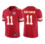 Men's Kansas City Chiefs #11 Marquez Valdes-Scantling Red Vapor Untouchable Limited Stitched Football Jersey
