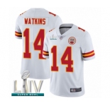 Men's Kansas City Chiefs #14 Sammy Watkins White Vapor Untouchable Limited Player Super Bowl LIV Bound Football Jersey