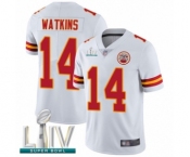 Men's Kansas City Chiefs #14 Sammy Watkins White Vapor Untouchable Limited Player Super Bowl LIV Bound Football Jersey