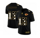 Men's Kansas City Chiefs #15 Patrick Mahomes Black Jesus Faith Limited Player Football Jersey