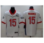 Men's Kansas City Chiefs #15 Patrick Mahomes Nike White 2022 AFC Pro Bowl Game Jersey