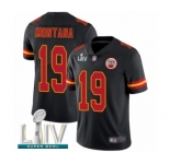 Men's Kansas City Chiefs #19 Joe Montana Limited Black Rush Vapor Untouchable Super Bowl LIV Bound Football Jersey