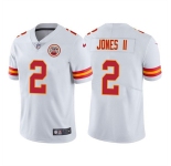 Men's Kansas City Chiefs #2 Ronald Jones II White Vapor Untouchable Limited Stitched Football Jersey