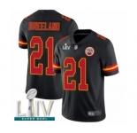 Men's Kansas City Chiefs #21 Bashaud Breeland Limited Black Rush Vapor Untouchable Super Bowl LIV Bound Football Jersey