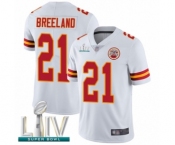 Men's Kansas City Chiefs #21 Bashaud Breeland White Vapor Untouchable Limited Player Super Bowl LIV Bound Football Jersey
