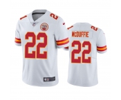 Men's Kansas City Chiefs #22 Trent McDuffie Nike White Vapor Untouchable Limited Jersey