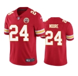 Men's Kansas City Chiefs #24 Skyy Moore Red Vapor Untouchable Limited Stitched Football Jersey