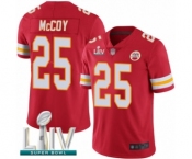 Men's Kansas City Chiefs #25 LeSean McCoy Red Team Color Vapor Untouchable Limited Player Super Bowl LIV Bound Football Jersey