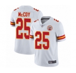 Men's Kansas City Chiefs #25 LeSean McCoy White Vapor Untouchable Limited Player Football Jersey
