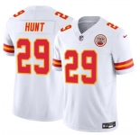 Men’s Kansas City Chiefs #29 Kareem Hunt White 2024 F.U.S.E Vapor Untouchable Limited Stitched Football Jersey
