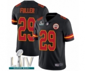 Men's Kansas City Chiefs #29 Kendall Fuller Limited Black Rush Vapor Untouchable Super Bowl LIV Bound Football Jersey