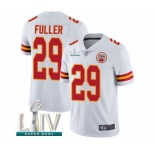 Men's Kansas City Chiefs #29 Kendall Fuller White Vapor Untouchable Limited Player Super Bowl LIV Bound Football Jersey