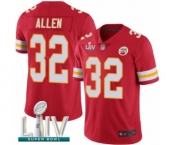 Men's Kansas City Chiefs #32 Marcus Allen Red Team Color Vapor Untouchable Limited Player Super Bowl LIV Bound Football Jersey
