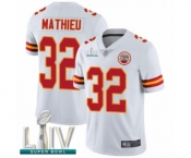 Men's Kansas City Chiefs #32 Tyrann Mathieu White Vapor Untouchable Limited Player Super Bowl LIV Bound Football Jersey
