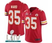 Men's Kansas City Chiefs #35 Charvarius Ward Red Team Color Vapor Untouchable Limited Player Super Bowl LIV Bound Football Jersey