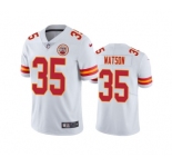 Men's Kansas City Chiefs #35 Jaylen Watson White Vapor Untouchable Limited Stitched Football Jersey
