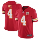 Men’s Kansas City Chiefs #4 Rashee Rice Red Vapor Untouchable Limited Stitched Football Jersey