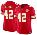 Men's Kansas City Chiefs #42 Carson Steele Red F.U.S.E. Vapor Untouchable Limited Football Stitched Jersey