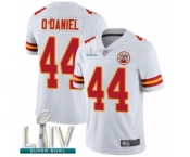 Men's Kansas City Chiefs #44 Dorian O'Daniel White Vapor Untouchable Limited Player Super Bowl LIV Bound Football Jersey
