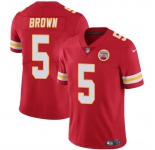 Men’s Kansas City Chiefs #5 Hollywood Brown Red Vapor Untouchable Limited Football Stitched Jersey