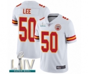 Men's Kansas City Chiefs #50 Darron Lee White Vapor Untouchable Limited Player Super Bowl LIV Bound Football Jersey