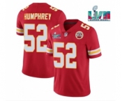 Men’s Kansas City Chiefs #52 Creed Humphrey Red Super Bowl LVII Patch Vapor Untouchable Limited Stitched Jersey