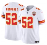 Men’s Kansas City Chiefs #52 Creed Humphrey White 2024 F.U.S.E Vapor Untouchable Limited Stitched Football Jersey