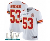 Men's Kansas City Chiefs #53 Anthony Hitchens White Vapor Untouchable Limited Player Super Bowl LIV Bound Football Jersey