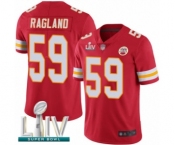 Men's Kansas City Chiefs #59 Reggie Ragland Red Team Color Vapor Untouchable Limited Player Super Bowl LIV Bound Football Jersey