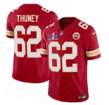 Men’s Kansas City Chiefs #62 Joe Thuney Red 2024 F.U.S.E. Super Bowl LVIII Patch Vapor Untouchable Limited Football Stitched Jersey