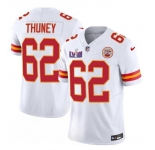 Men’s Kansas City Chiefs #62 Joe Thuney White 2024 F.U.S.E. Super Bowl LVIII Patch Vapor Untouchable Limited Football Stitched Jersey