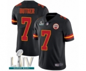 Men's Kansas City Chiefs #7 Harrison Butker Limited Black Rush Vapor Untouchable Super Bowl LIV Bound Football Jersey