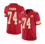 Men's Kansas City Chiefs #74 Martinas Rankin Red Team Color Vapor Untouchable Limited Player Football Jersey