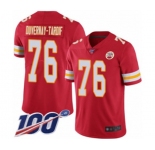 Men's Kansas City Chiefs #76 Laurent Duvernay-Tardif Red Team Color Vapor Untouchable Limited Player 100th Season Football Jersey