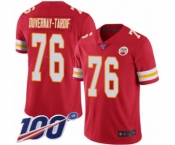 Men's Kansas City Chiefs #76 Laurent Duvernay-Tardif Red Team Color Vapor Untouchable Limited Player 100th Season Football Jersey