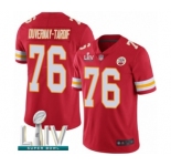 Men's Kansas City Chiefs #76 Laurent Duvernay-Tardif Red Team Color Vapor Untouchable Limited Player Super Bowl LIV Bound Football Jersey