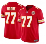 Men's Kansas City Chiefs #77 Jaylon Moore Red 2025 F.U.S.E. Vapor Untouchable Limited Football Stitched Jersey