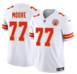 Men's Kansas City Chiefs #77 Jaylon Moore White 2025 F.U.S.E. Vapor Untouchable Limited Football Stitched Jersey