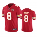 Men's Kansas City Chiefs #8 Dunlap Red Vapor Untouchable Limited Stitched Football Jersey