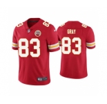 Men's Kansas City Chiefs #83 Noah Gray Red Limited Stitched Football Jersey