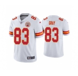 Men's Kansas City Chiefs #83 Noah Gray White Limited Stitched Football Jersey