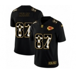 Men's Kansas City Chiefs #87 Travis Kelce Black Jesus Faith Limited Player Football Jersey