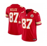 Men's Kansas City Chiefs #87 Travis Kelce Red 2023 F.U.S.E. Vapor Untouchable Limited Stitched Jersey